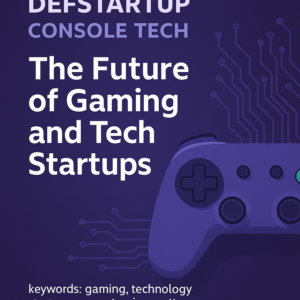 Defstartup Console Tech: Pioneering the Future of Gaming and Tech Startups