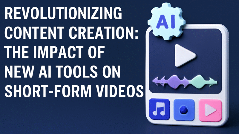 Revolutionizing Content Creation: The Impact of New AI Tools on Short-Form Videos