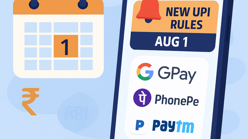 How New UPI Rules from August 1 Will Affect GPay, PhonePe, Paytm in India