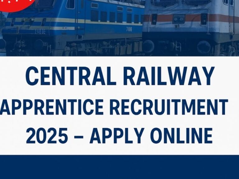 Central Railway Apprentice Recruitment 2025