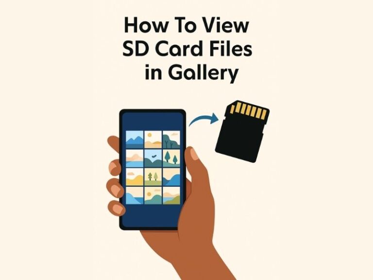 How to View SD Card Files in Gallery