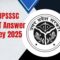 UPSSSC PET Answer Key 2025